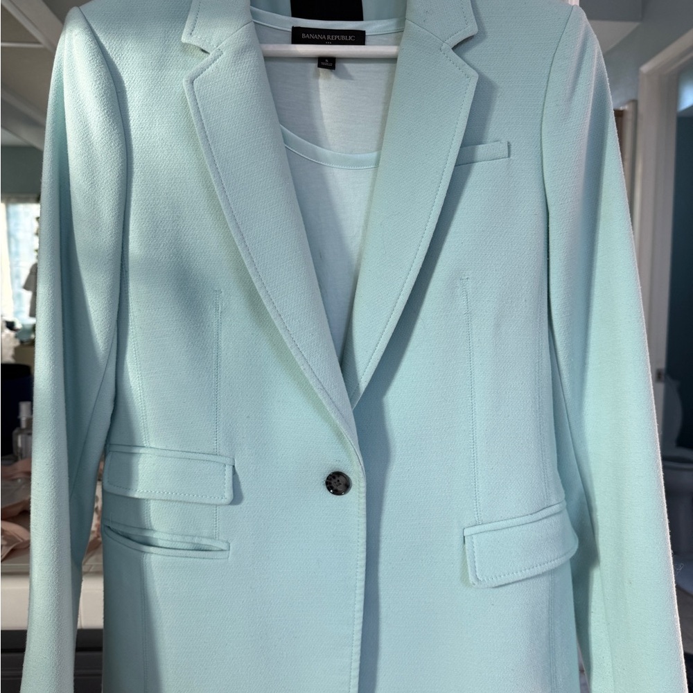 Banana Republic Women's Soft Blue Suit Jacket